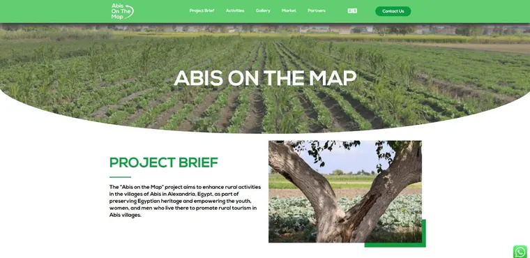 Abis on the Map website on desktop