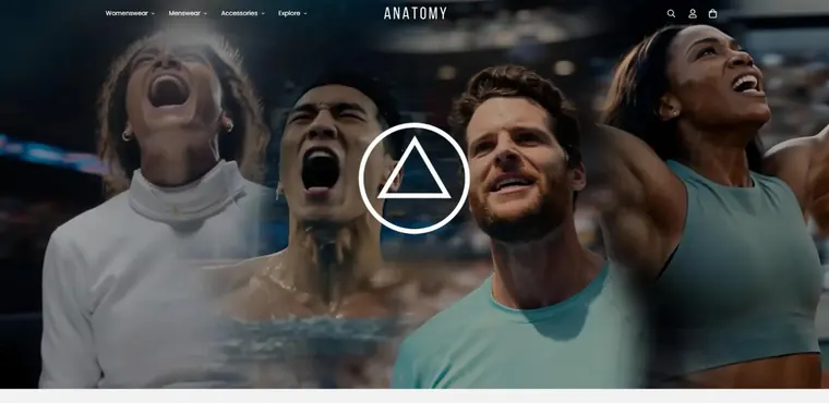 Anatomy website on desktop