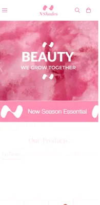 NShades website on a phone